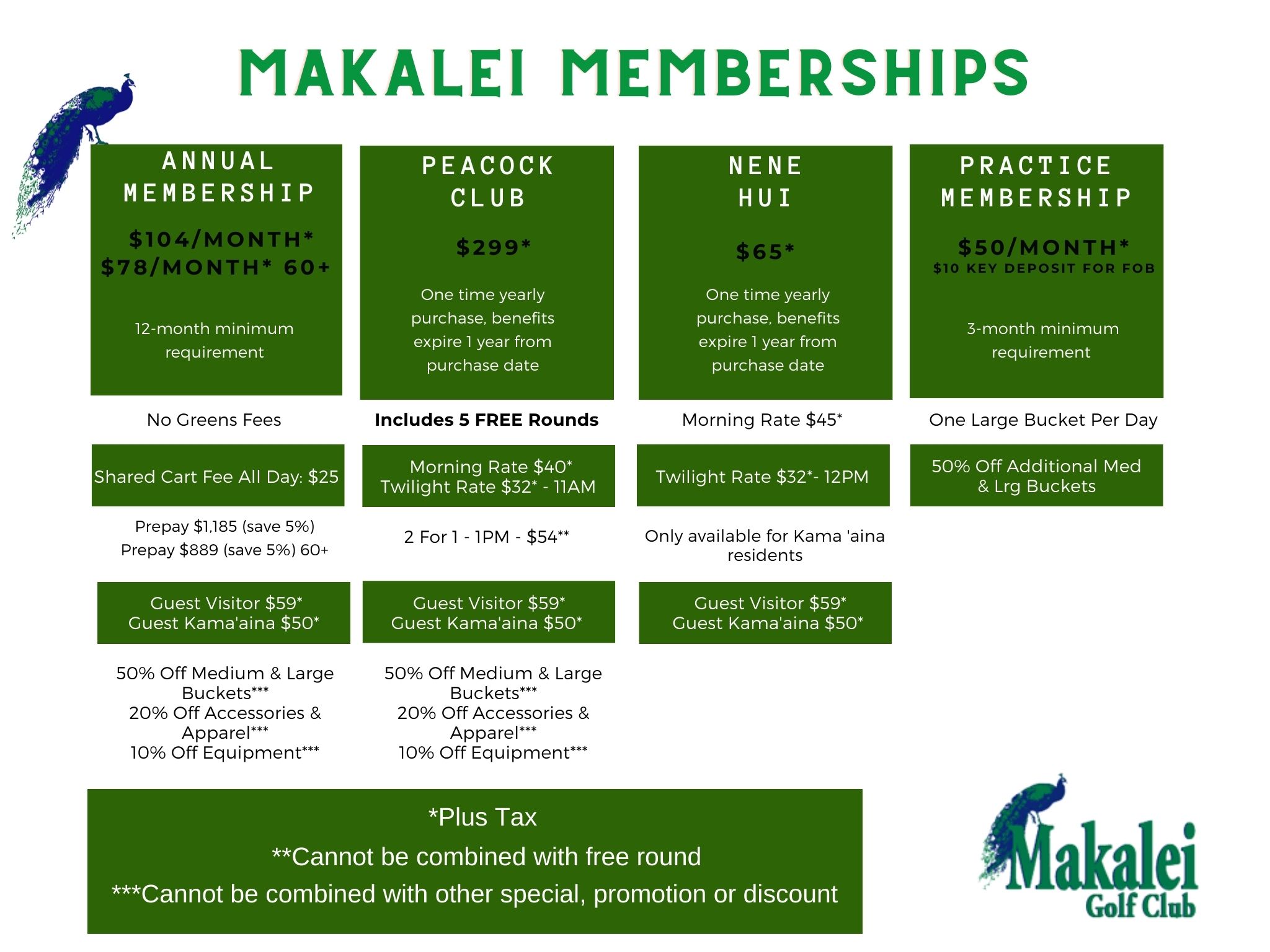 Makalei Memberships
